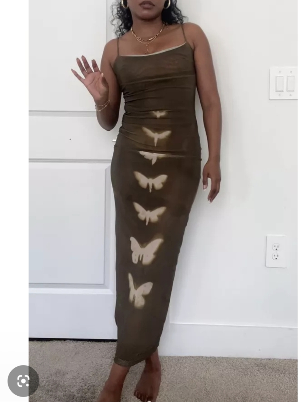 NWT As Seen On Kacey Musgraves Revolve Superdown Jocelyn Maxi Dress Size Large - Picture 6 of 12